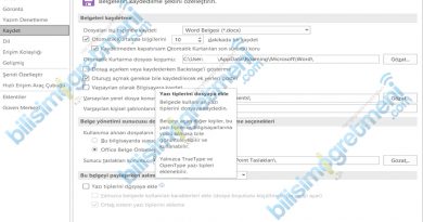 Ofis Belgelerine (Word-Excel-PowerPoint) Font Ekleme-Font Gömme Ofis Belgelerine (Word-Excel-PowerPoint) Font Ekleme-Font Gömme