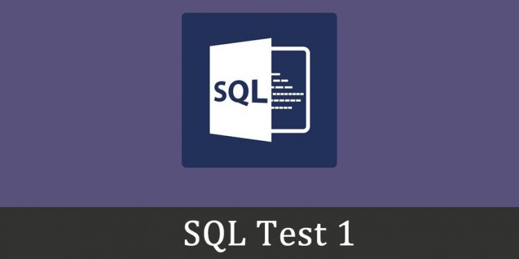 Sql Online Test 1
