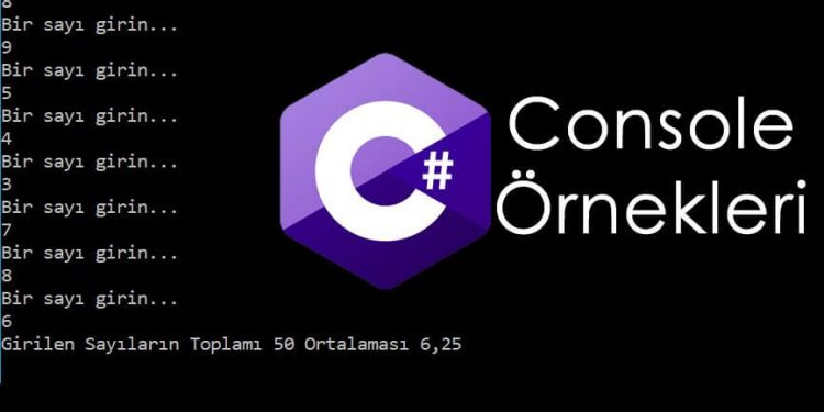 C# Console Örnekleri – Çift sayı girilene kadar sayıların ortalamasını bulan program