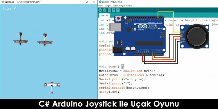 C# Arduino Joystick ile Uçak Oyunu