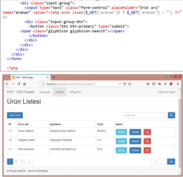 Php Pdo E-ticaret Sitesi Yapımı | Bilişim Teknolojileri Alanı ...