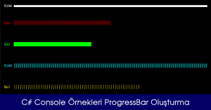 C# Console Örnekleri ProgressBar Oluşturma