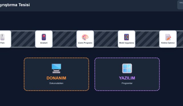Bilgisayar parçaları tanıma etkinlikleri